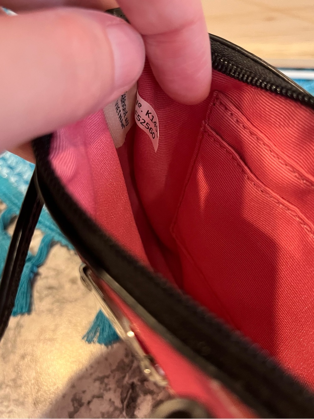 Coach Pink Heart Print Wristlet - Picture 7 of 12